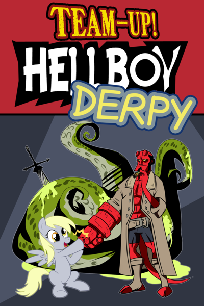 Team up derpy hellboy by csimadmax d56525c